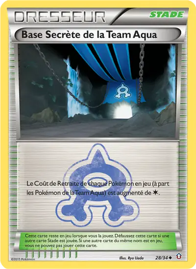 Image de la carte Pokemon Base Secrète de la Team Aqua 28/34