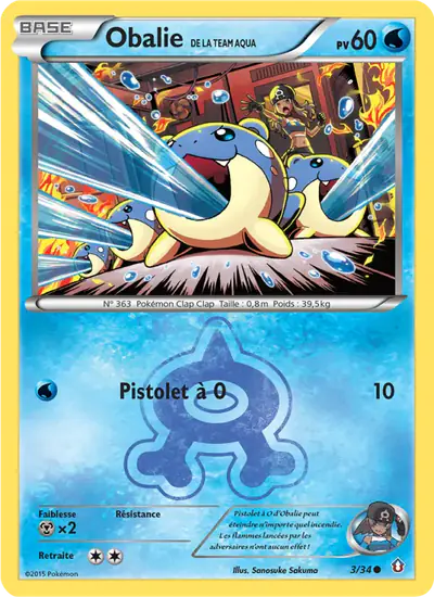 Image de la carte Pokemon Obalie de la Team Aqua 3/34