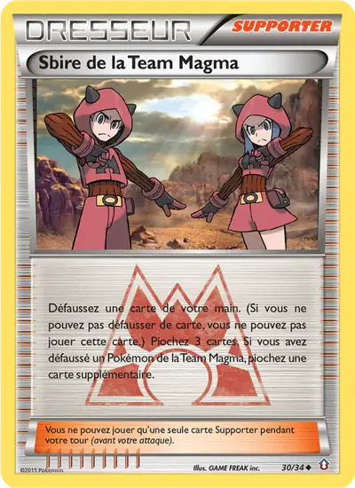 Image de la carte Pokemon Sbire de la Team Magma 30/34