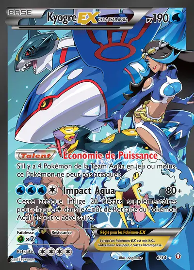 Image de la carte Pokemon Kyogre EX 6/34