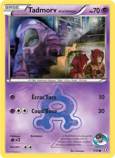 Image de la carte Pokemon Tadmorv de la Team Aqua 7/34