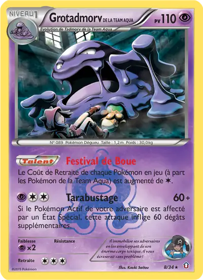 Image de la carte Pokemon Grotadmorv de la Team Aqua 8/34