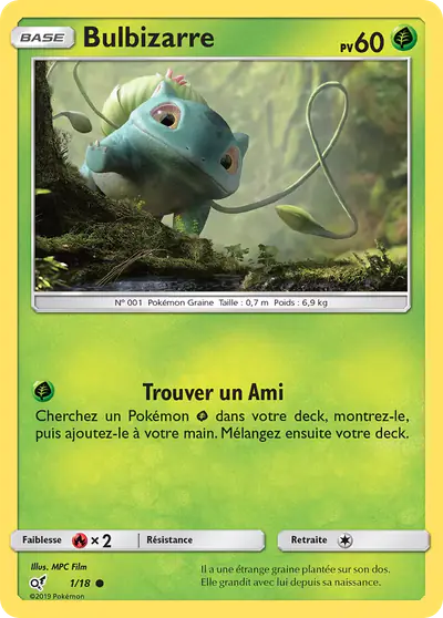 Image de la carte Pokemon Bulbizarre 1/18