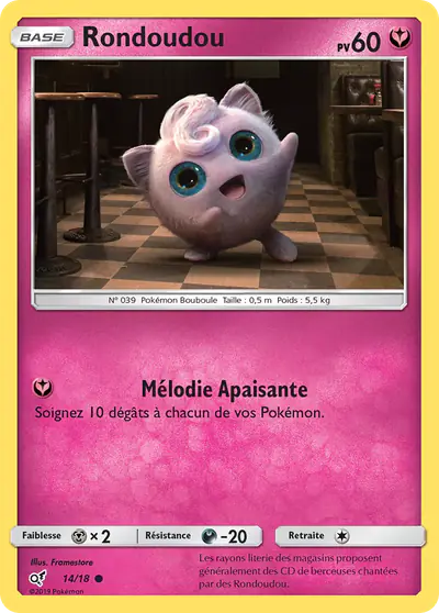 Image de la carte Pokemon Rondoudou 14/18