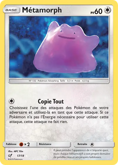 Image de la carte Pokemon Métamorph 17/18