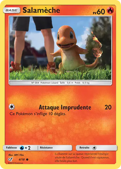 Image de la carte Pokemon Salamèche 4/18