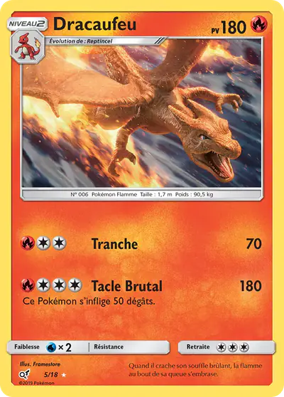 Image de la carte Pokemon Dracaufeu 5/18
