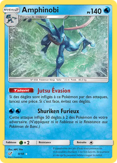 Image de la carte Pokemon Amphinobi 9/18