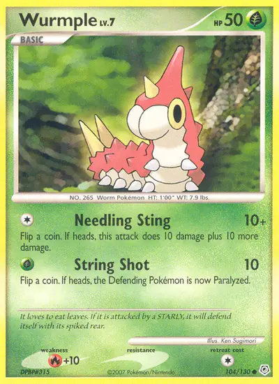 Image de la carte Pokemon Chenipotte 104/130