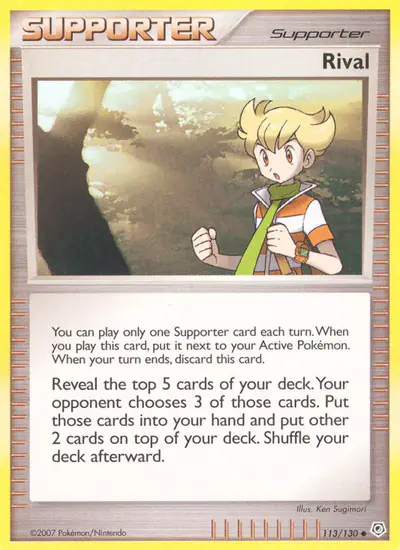 Image de la carte Pokemon Rival 113/130