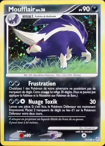 Image de la carte Pokemon Moufflair 15/130