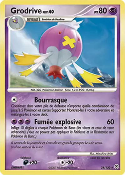 Image de la carte Pokemon Grodrive 24/130