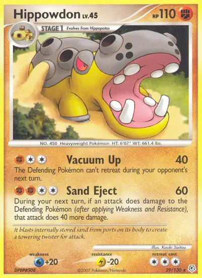 Image de la carte Pokemon Hippodocus 29/130
