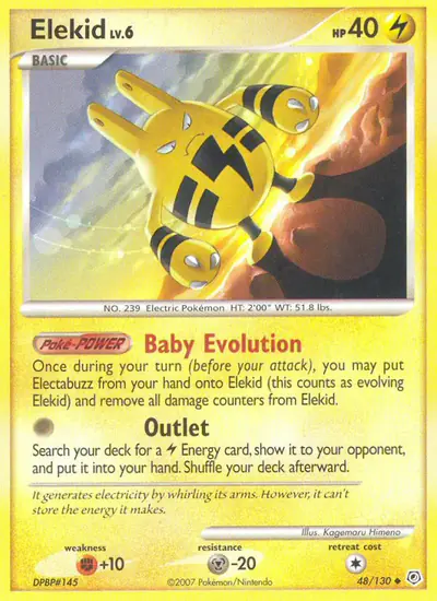 Image de la carte Pokemon Elekid 48/130