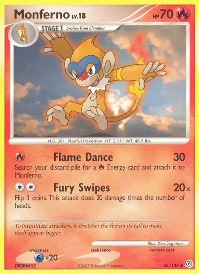 Image de la carte Pokemon Chimpenfeu 56/130