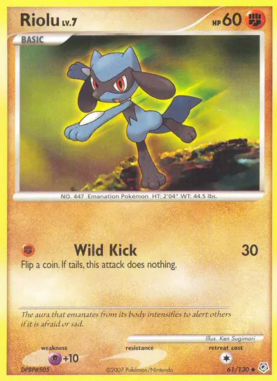 Image de la carte Pokemon Riolu 61/130
