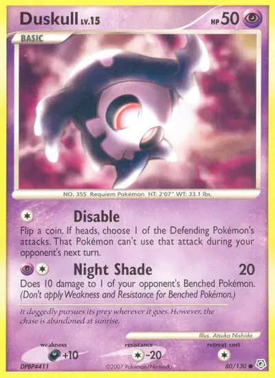 Image de la carte Pokemon Skelénox 80/130