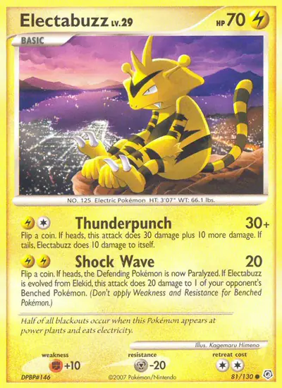 Image de la carte Pokemon Élektek 81/130