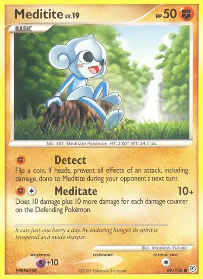 Image de la carte Pokemon Meditikka 89/130