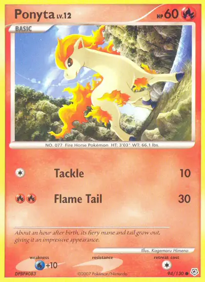 Image de la carte Pokemon Ponyta 94/130