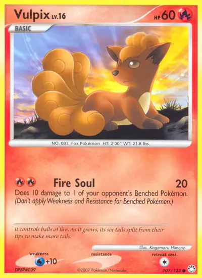 Image de la carte Pokemon Goupix 107/123