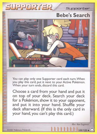 Image de la carte Pokemon La recherche d'Amelle 109/123