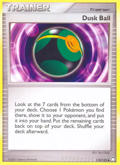 Image de la carte Pokemon Sombre Ball 110/123