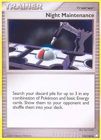Image de la carte Pokemon Maintenance nocturne 113/123