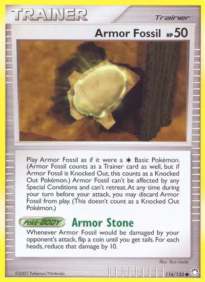 Image de la carte Pokemon Fossile armure 116/123