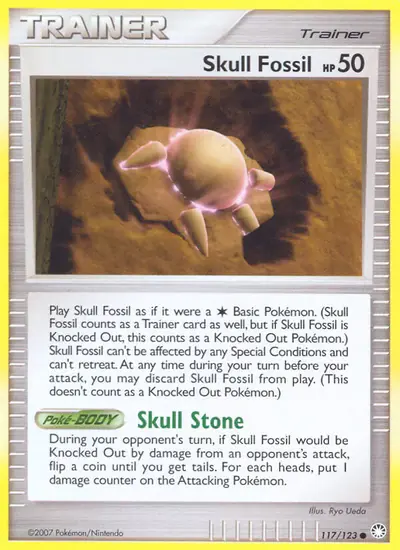 Image de la carte Pokemon Fossile crâne 117/123
