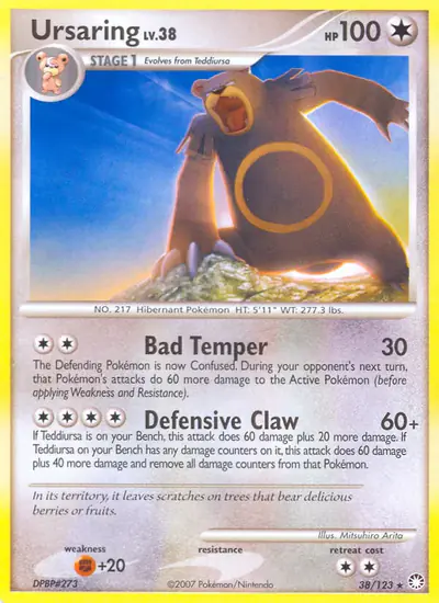 Image de la carte Pokemon Ursaring 38/123