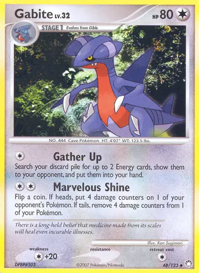 Image de la carte Pokemon Carmache 48/123