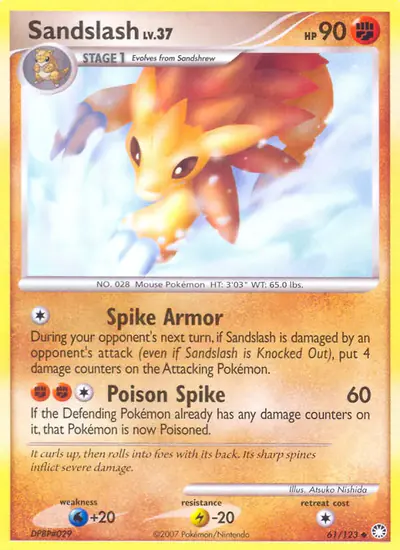 Image de la carte Pokemon Sablaireau 61/123