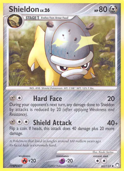 Image de la carte Pokemon Dinoclier 63/123