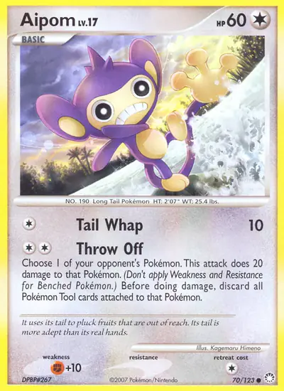 Image de la carte Pokemon Capumain 70/123