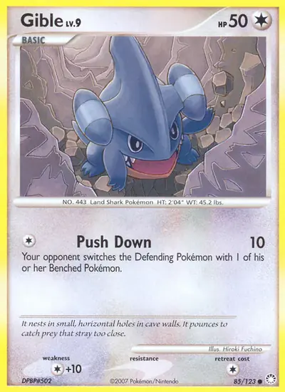 Image de la carte Pokemon Griknot 85/123
