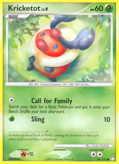 Image de la carte Pokemon Crikzik 86/123