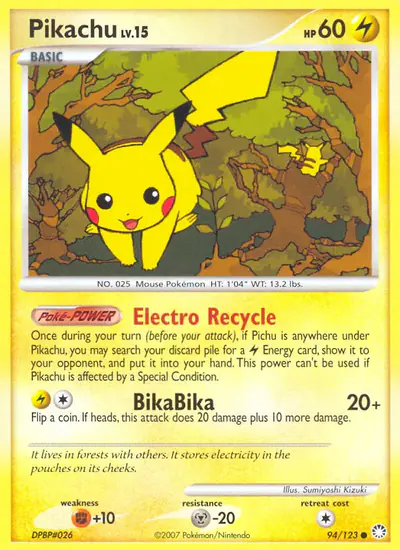 Image de la carte Pokemon Pikachu 94/123