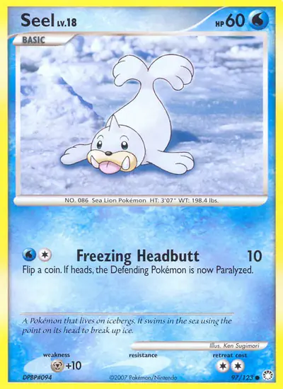 Image de la carte Pokemon Otaria 97/123