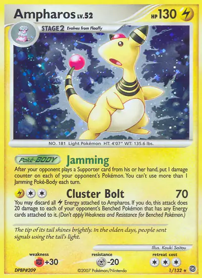 Image de la carte Pokemon Pharamp 1/132