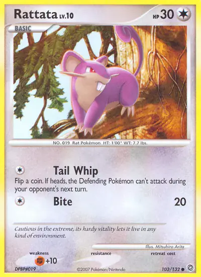 Image de la carte Pokemon Rattata 103/132