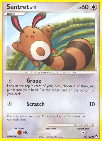 Image de la carte Pokemon Fouinette 104/132