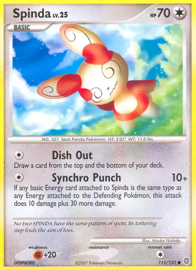 Image de la carte Pokemon Spinda 111/132