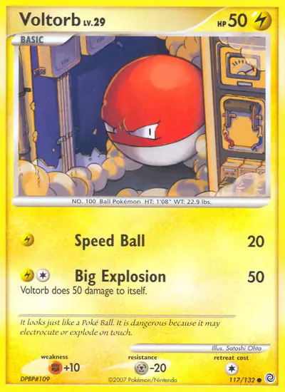 Image de la carte Pokemon Voltorbe 117/132
