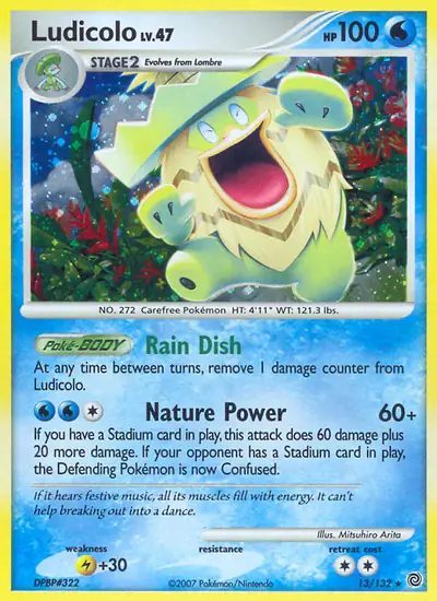Image de la carte Pokemon Ludicolo 13/132