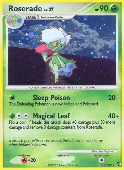 Image de la carte Pokemon Roserade 17/132
