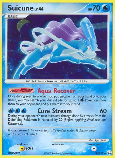 Image de la carte Pokemon Suicune 19/132
