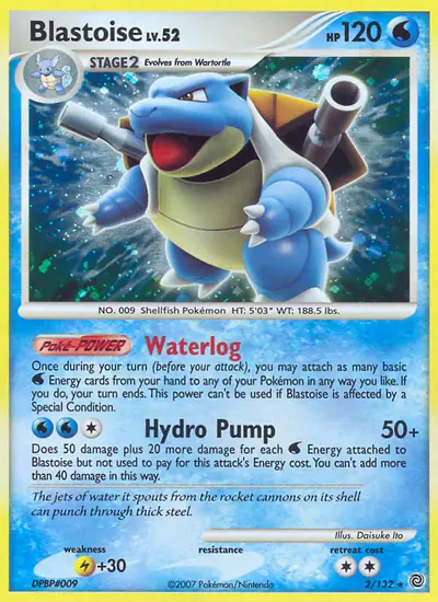 Image de la carte Pokemon Tortank 2/132