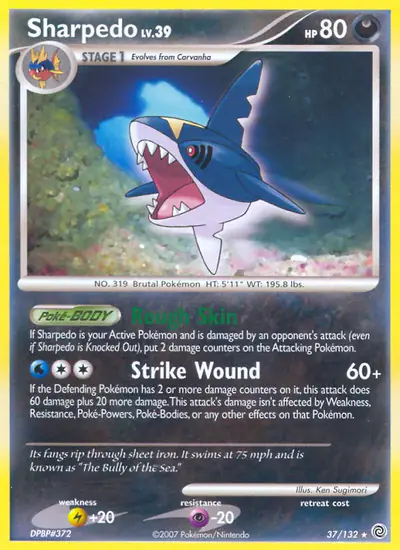 Image de la carte Pokemon Sharpedo 37/132