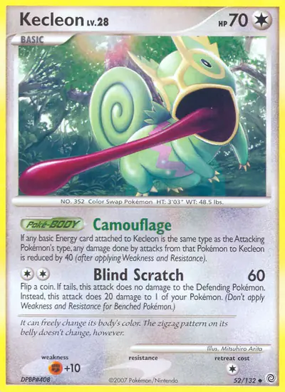 Image de la carte Pokemon Kecleon 52/132